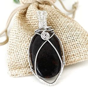 Handmade wire wrapped semiprecious stone💖✨